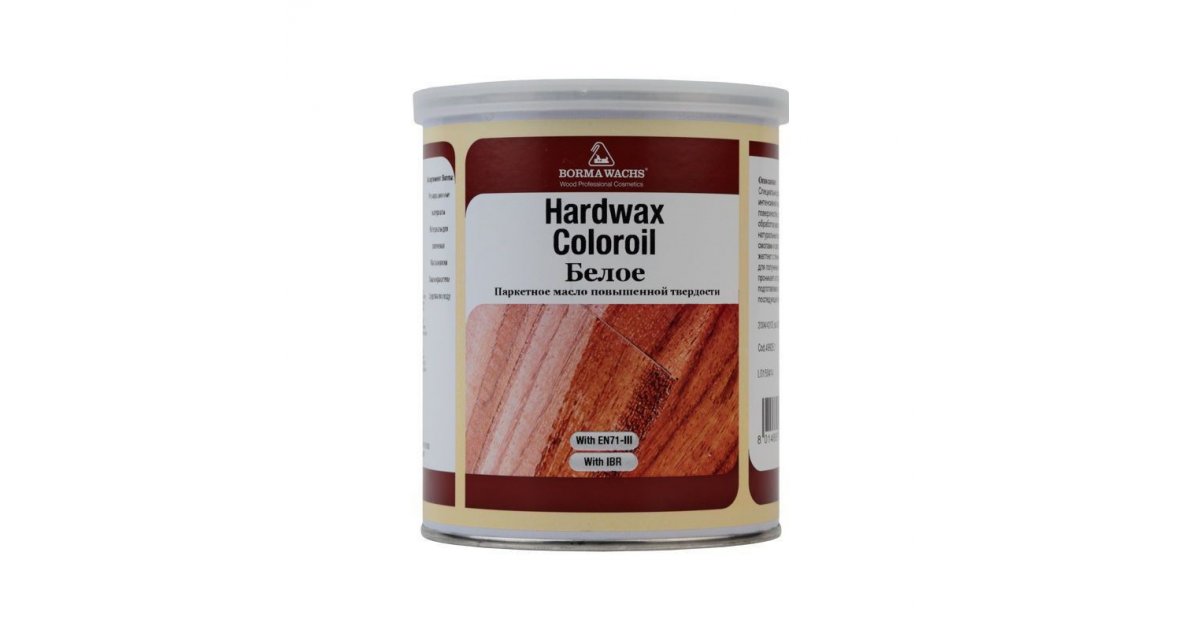 Borma Wachs Масло с твердым воском БЕЛОЕ HARDWAX COLOR OIL WHITE (1л ...